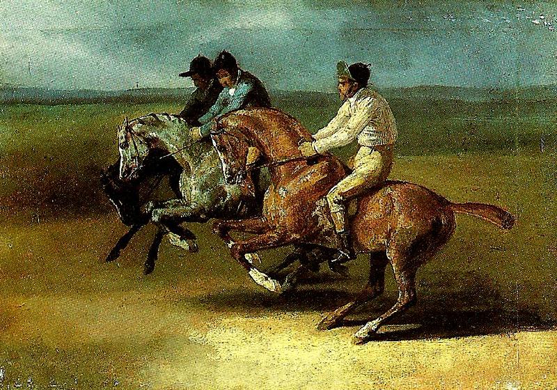 charles emile callande course de chevaux montes Norge oil painting art